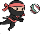 Ninja Volleyball logo